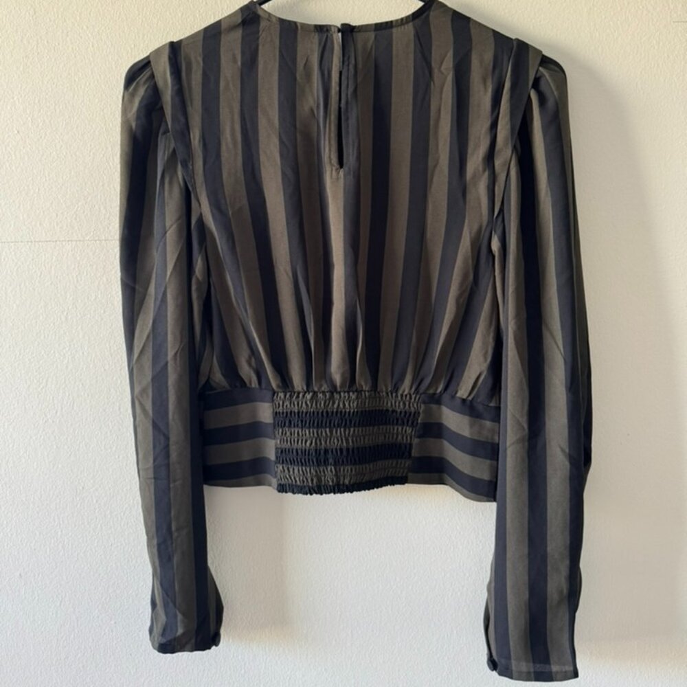 Stripped Work Blouse